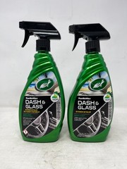 2x Turtle Wax 1-Step Dash & Glass Interior Detailer, Caribbean Crush Scent, 23oz