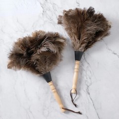 2PCS 13inch Ostrich Feather Duster Feather Dust Collecting cleaning Tool Gray US