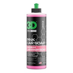 3D Pink Car Soap – 16 oz |pH Neutral Car Wash Soap with High Suds & Cherry S…