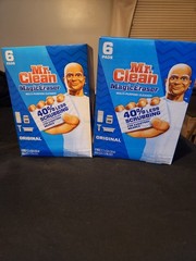 Mr. Clean Magic Erase Sponge 6 Pack LOT of 2 Boxes 12 Count All Purpose Cleanner