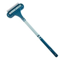 2-in-1 Window & Glass Cleaning Set-Squeegee and Mesh Brush Combo for Home, Car