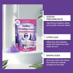4Bags Fizzclean Toilet Foam Cleaner, Toilet Cleaning Foam Insta-Action 100g