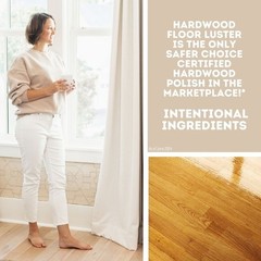 Hardwood Floor Polish Luster PFAS-Free Carnauba Cleaner Safe Kids Pets 64oz New