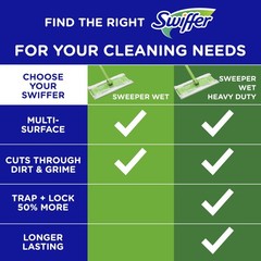 Swiffer Sweeper Wet Mopping Cloth Multi Surface 36 Count (Pack of 1), –