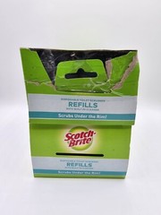 Lot Of 2)12PK Scotch Brite Disposable Scrubber Refills Removes Rust &Hard Water