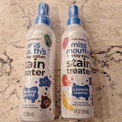 2 X Miss Mouth’s Messy Eater Stain Treater Remover Spray 4 Fl Oz Kids Toddlers