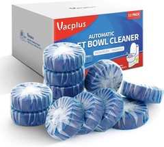 Automatic Toilet Bowl Cleaner Tablets, Bathroom Toilet Tank Cleaner (12 PACK), V