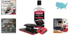 10 Oz Glass & Ceramic Cooktop Cleaner Kit – Effortless Shine & Grease Removal