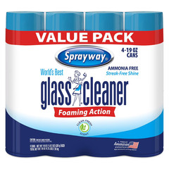 Sprayway Glass Cleaner 19 Ounce Pack of 4 Streak Free Shine FREE SHIPPING