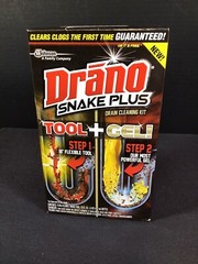 Drano Tool and Gel Drain Clog Remover and Cleaner with Snake Plus Tool 18” 16oz