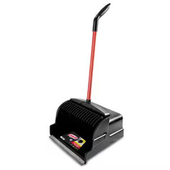 16 Inch Standing Dustpan with Steel Handle Large Capacity Garage Floor Cleaner