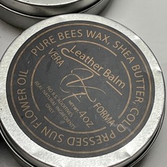 Pure Bees Wax Shea Butter Sunflower Oil Leather Balm Vera Forma 4 Oz Six Pack