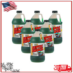 New Septic Shock Tank Treatment Drain Cleaner 6 Pack 67.6oz RV Safe Clog Remover