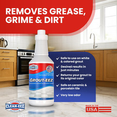 Clean-Eez Grout Cleaner 2 Pack with Stand-Up Brush Attachment – Stain Remover He
