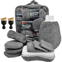 12Pcs Car Wash Detailing Tool Brush Tire Auto Washing Kits Vehicles MultiPurpose