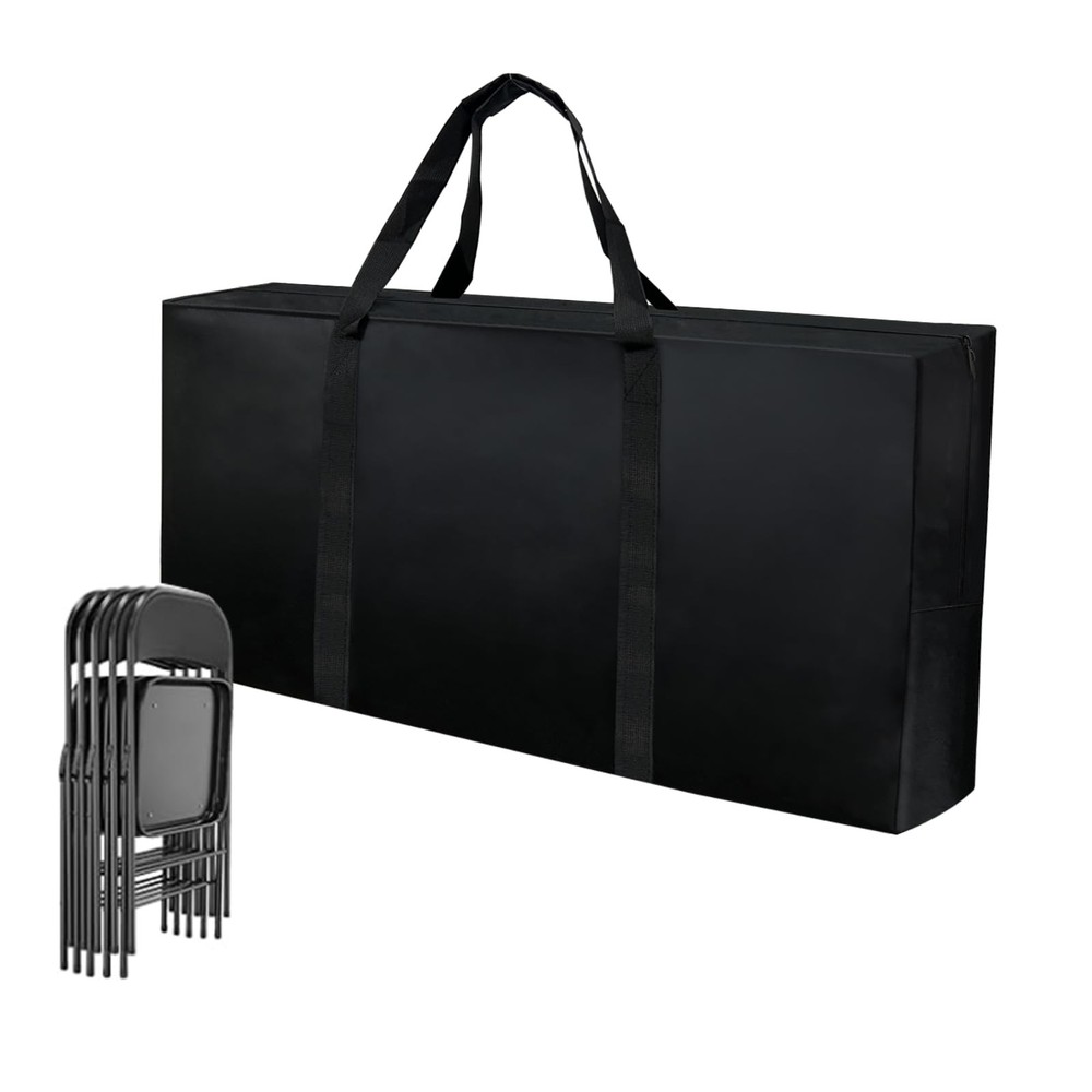 Folding Chair Storage Bag Heavy Duty Large 40.5″ L x 12.5″ W x 20″ H Plastic …