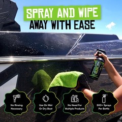 Boat Juice 2in1 Exterior Boat Cleaner & Protectant Spray | Water Spot Remover…
