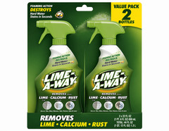 Lime-A-Way Hard Water Stain Remover Spray Cleaner Calcium Rust Lime 22oz 2 Pack
