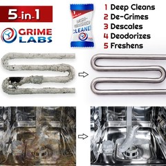 Dishwasher Cleaner Deodorizer Descaler Tablets 24 Pack Heavy Duty Deep Clean And