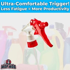 Chemical Resistant Sprayers 10 Pack – Low-Fatigue Trigger & Color-Coded Design