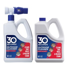 30 SECONDS Outdoor Cleaner 2 Pack with Hose End Sprayer Cleans Stains from Algae