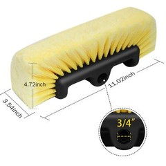 10″ Car Wash Brush with Soft Detailing Bristle, Flow-Thru Dip Brush for Car B…