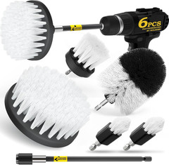 Holikme 6Pack Drill Brush Power Scrubber Cleaning Brush Extended Long Attachment