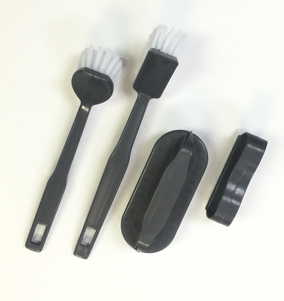 Set of 4 Multi Purpose Plastic Brush With Rectangular Head Dish Wash
