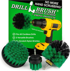 Green Kitchen Drill Brush Set – Drill Powered Cleaning Tools for Stainless Steel