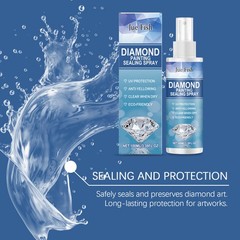 100ml Diamond Art Sealer Spray Quick-Drying Permanent Glue for 5D Painting Shine
