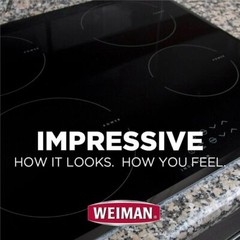 WEIMAN GLASS COOK TOP Heavy Duty CLEANER & POLISH Shine Protect RANGE TOP 20oz