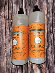 Meyers Pumpkin Spice Dish Soap 16 Oz Lot Of 2