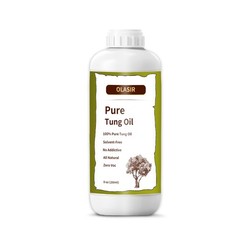 OLASIR 8 oz 100% Natural Pure Tung Oil for Wood Finishing Food Grade Safe, Wa…