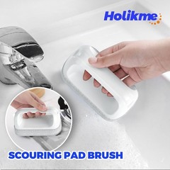 6 Pack Dish Brush with Handle Kitchen Cleaning Brush Set for Pot, Pan, K