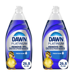 NWT Dawn Platinum Dishwashing Liquid Refill Jug Dish Soap Fresh Rain 68, 36fl