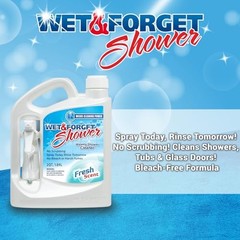 Wet & Forget Shower Cleaner Spray, No-Scrub Weekly Bathroom Cleaner, 64 fl oz