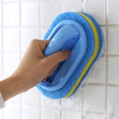 Cleaning Brush With Handle Dish Soap Kitchen Bathroom Tub Scrubber Tool