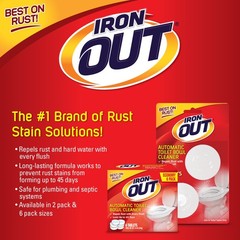 Rust Stain Remover Automatic Toilet Bowl Cleaner Tablets, Powerful Gel Spray …