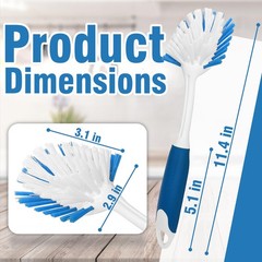 2pack Dish Brush With Handle Kitchen Dish Scrubber Dishwashing Brush For Cleanin