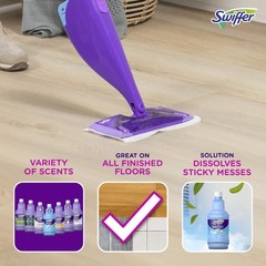 Swiffer WetJet MultiPurpose Floor Cleaner Solution with Febreze Refill, Hardw…