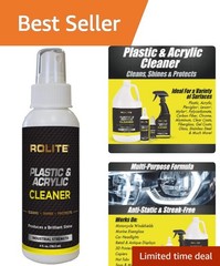 High Shine 4 fl oz Plastic & Acrylic Cleaner – Streak-Free, Multi-Surface Polish