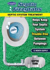 Septic Fizzytabs Septic Treatment 1 YEAR SUPPLY – 12 tablets -ORIGINAL FORMULA