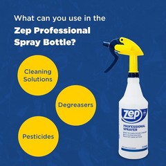 ZEP Professional Sprayer Bottle – 32 oz (Pack of 3) – HDPRO1 – Versatile Adjusta