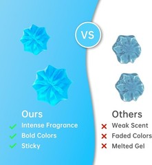 Continuous Freshness with 6 Toilet Gel Cleaning Stamps – No Scrubbing Needed