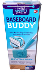 Baseboard Buddy Adjustable Baseboard Cleaner w/ 3 Reusable Pads – As Seen on TV