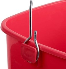 Small Red Sanitizing Bucket – 3 Quart Cleaning Pail – Set of 3 Square Containers