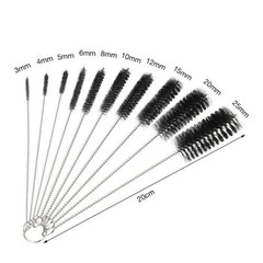 Nylon Straw Brush Cleaner Bottle Tube Pipe Small Long Cleaning 10Pcs Set USA