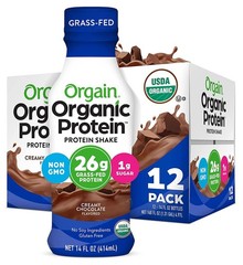 Orgain Organic Protein Shake, Grass Fed Dairy, Creamy Chocolate – 26g High Pro