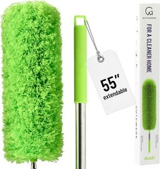 Lightweight 55-Inch Microfiber Duster with Washable Head – Eco-Friendly Cleaner