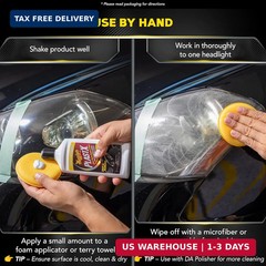 Meguiar’s PlastX Clear Plastic Polish, Fast & Easy Clear Plastic Restorer for He